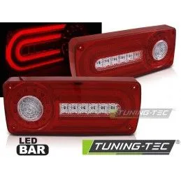 LED TAIL LIGHTS RED WHITE fits MERCEDES W463 G-KLASA 90-12, Classe G