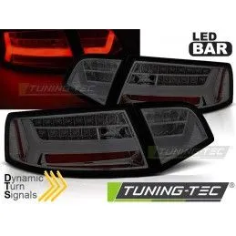 LED BAR TAIL LIGHTS SMOKE SEQ fits AUDI A6 08-11 SEDAN, A4 B8 08-11