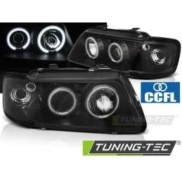 HEADLIGHTS ANGEL EYES CCFL BLACK fits AUDI A3 8L 08.96-08.00, A3 8L 96-03