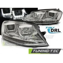 HEADLIGHTS U-LED LIGHT DRL CHROME fits VW GOLF 7 11.12-17 , Golf 7