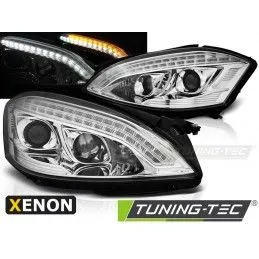 XENON HEADLIGHTS DAYLIGHT CHROME fits MERCEDES W221 05-09, Classe S W221