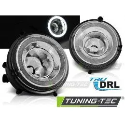 FOG LIGHTS ANGEL EYES LED DRL fits BMW MINI COOPER R55, R56, R57, Cooper R55/R56/R57 07-13