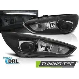 FORD FOCUS MK3 14-18 BLACK LED DRL (LED OEM), Focus III 2010+