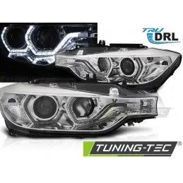 HEADLIGHTS ANGEL EYES LED DRL CHROME fits BMW F30/F31 10.11 - 05.15 , Serie 3 F30/F31