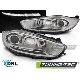 FORD FIESTA MK7 13-16 LED DRL CHROME , Fiesta