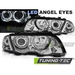 HEADLIGHTS ANGEL EYES LED CHROME fits BMW E46 05.98-08.01 S/T, Serie 3 E46 Berline/Touring