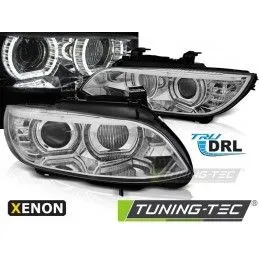 XENON HEADLIGHTS ANGEL EYES LED CHROME fits BMW E92/E93 06-10, Serie 3 E92/E93