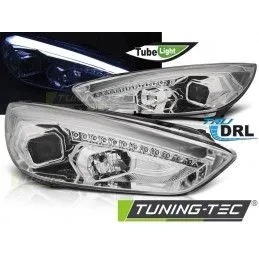 FORD FOCUS MK3 15-18 CHROME DRL LED, Focus III 2010+