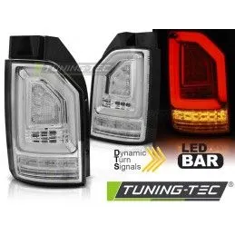 LED BAR TAIL LIGHTS CHROME SEQ fits VW T6 15-19 OEM BULB, Volkswagen