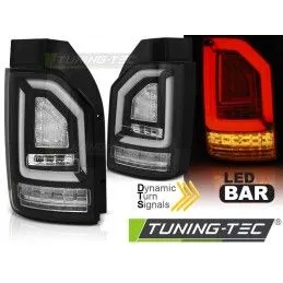 LED BAR TAIL LIGHTS BLACK SEQ fits VW T6 15-19 OEM LED, Volkswagen