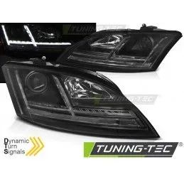 HEADLIGHTS LED BLACK SEQ fits AUDI TT 06-10 8J, Audi