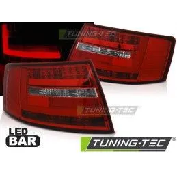 LED BAR TAIL LIGHTS RED WHIE fits AUDI A6 C6 SEDAN 04.04-08 6-PIN, Audi