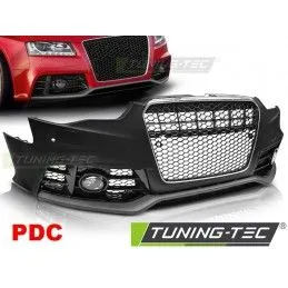 FRONT BUMPER SPORT CHROME BLACK PDC fits AUDI A5 11-16, Audi