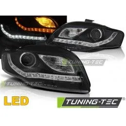 HEADLIGHTS DAYLIGHT BLACK fits AUDI A4 B7 11.04-03.08, Audi