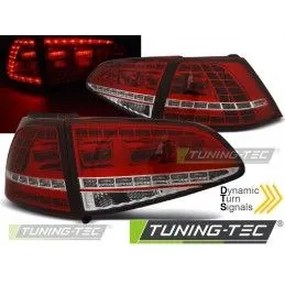 LED TAIL LIGHTS SPORT RED WHITE SEQ fits VW GOLF 7 13-17, Volkswagen