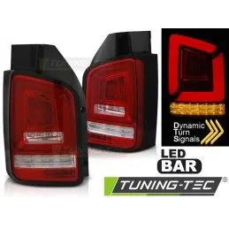 LED BAR TAIL LIGHTS RED WHIE SEQ fits VW T5 04.03-09, Volkswagen