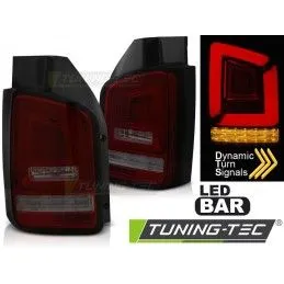 LED BAR TAIL LIGHTS RED SMOKE SEQ fits VW T5 10-15, Volkswagen