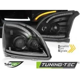 TOYOTA LAND CRUISER 120 03-09 TUBE LIGHT SEQ LED BLACK, Eclairage Toyota