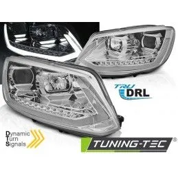 HEADLIGHTS TUBE LIGHT DRL CHROME SEQ fits VW TOURAN II 08.10-15, Eclairage Volkswagen