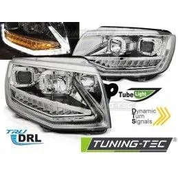 HEADLIGHTS TUBE LIGHT DRL CHROME SEQ fits VW T6 15-19, Eclairage Volkswagen