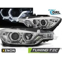 XENON HEADLIGHTS ANGEL EYES LED DRL CHROME fits BMW F30/F31 10.11 - 05.15, Eclairage Bmw