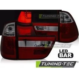 LED BAR TAIL LIGHTS RED SMOKE fits BMW X5 E53 09.99-10.03, Eclairage Bmw