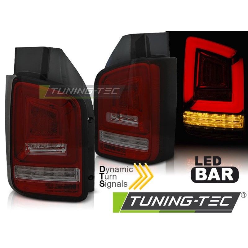 LED BAR TAIL LIGHTS RED SMOKE SEQ fits VW T6 15-19 TR, Nouveaux produits tuning-tec