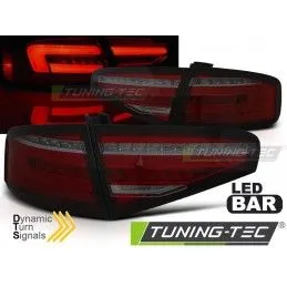 LED BAR TAIL LIGHTS RED SMOKE SEQ fits AUDI A4 B8 12-15 SEDAN OEM BULB, Nouveaux produits tuning-tec