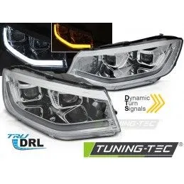 HEADLIGHTS TUBE LIGHT CHROME DRL SEQ fits VW CADDY 20-, Nouveaux produits tuning-tec