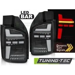 LED BAR TAIL LIGHTS BLACK SEQ fits VW T6.1 20- OEM BULB, Nouveaux produits tuning-tec