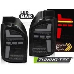 LED BAR TAIL LIGHTS BLACK SMOKE SEQ fits VW T6 15-19 OEM BULB, Nouveaux produits tuning-tec