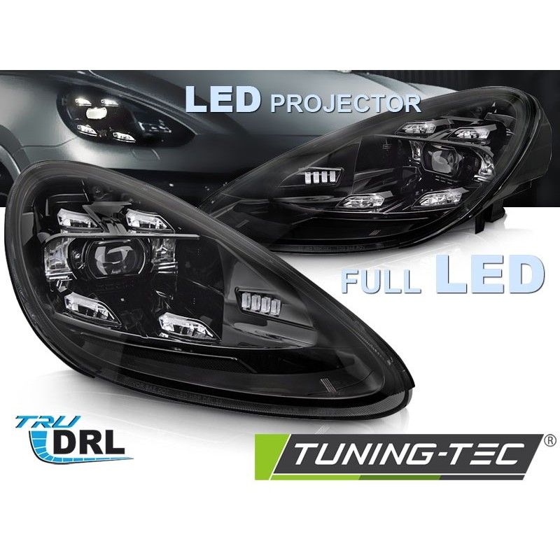 LED HEADLIGHTS DRL BLACK fits PORSCHE CAYENNE 10-15, Nouveaux produits tuning-tec