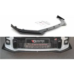 Maxton Racing Durability Front Splitter + Flaps Toyota GR Yaris Mk4 Black + Gloss Flaps , MAXTON DESIGN