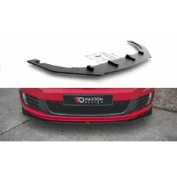 Maxton Racing Durability Front Splitter V.3 Volkswagen Golf GTI Mk6 Black-Red, MAXTON DESIGN