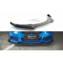 Maxton Racing Durability Front Splitter + Flaps BMW M135i F20 Black + Gloss Flaps , MAXTON DESIGN