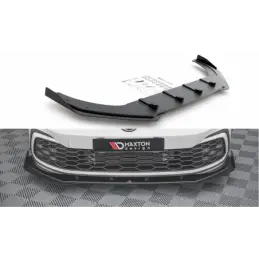 Maxton Racing Durability Front Splitter + Flaps Volkswagen Golf 8 GTI Black-Red + Gloss Flaps, MAXTON DESIGN