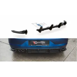 Maxton Racing Durability Rear Valance Volkswagen Polo GTI Mk6 Black, MAXTON DESIGN