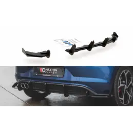 Maxton Racing Durability Rear Valance + Flaps Volkswagen Polo GTI Mk6 Black + Gloss Flaps , MAXTON DESIGN