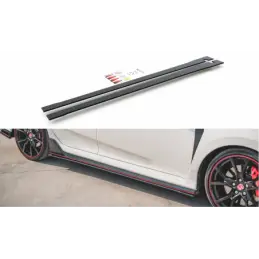 Maxton Racing Durability Side Skirts Diffusers V.2 Honda Civic X Type-R Black, MAXTON DESIGN