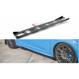 Maxton Racing Durability Side Skirts Diffusers + Flaps Ford Focus RS Mk3 Black + Gloss Flaps , MAXTON DESIGN