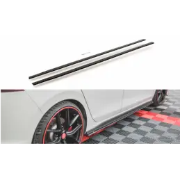 Maxton Racing Durability Side Skirts Diffusers Volkswagen Golf 8 GTI / GTI Clubsport Black, MAXTON DESIGN