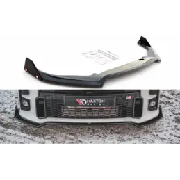 Maxton Front Splitter V.3 + Flaps Toyota GR Yaris Mk4 Gloss Black, MAXTON DESIGN