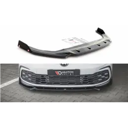 Maxton Front Splitter V.2 + Flaps Volkswagen Golf 8 GTI Gloss Black, MAXTON DESIGN