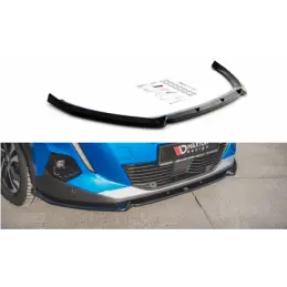 Maxton Front Splitter V.1 Peugeot 2008 Mk2 Gloss Black, MAXTON DESIGN