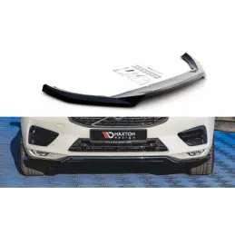 Maxton Front Splitter V.1 Volvo XC60 Mk2 R-Design Gloss Black, MAXTON DESIGN