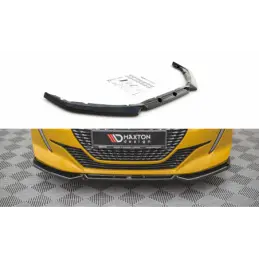 Maxton Front Splitter V.1 Peugeot 208 Mk2 Gloss Black, MAXTON DESIGN