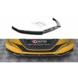 Maxton Front Splitter V.2 Peugeot 208 Mk2 Gloss Black, MAXTON DESIGN