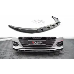 Maxton Front Splitter V.2 Audi A7 C8 Gloss Black, MAXTON DESIGN