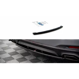 Maxton Central Rear Splitter BMW 5 G30 Facelift M-Pack Gloss Black, MAXTON DESIGN