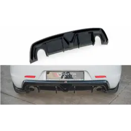 Maxton Rear Valance Alfa Romeo Giulietta Facelift (Exhaust On Both Sides Version) Gloss Black, MAXTON DESIGN